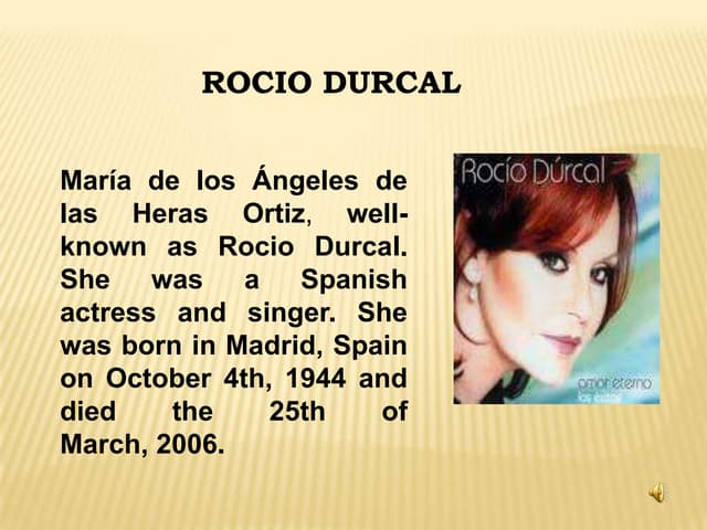 Rocio Durcal Death 17 Años Después De Su Muerte, Rocío Dúrcal