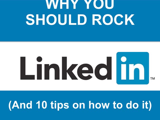 How to rock LinkedIn: The beginner'...