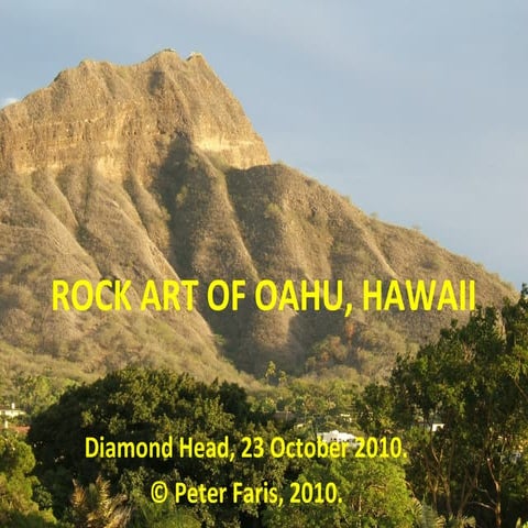 Rock art of oahu, hawaii