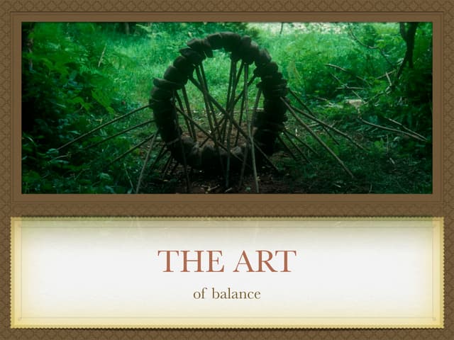 Rock balancing