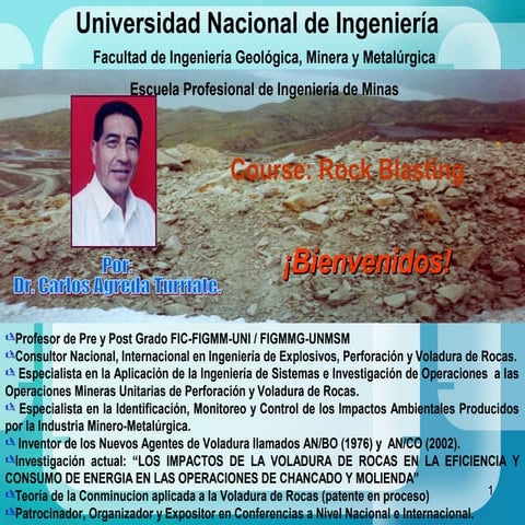 Rock blasting  1, 2 y 3