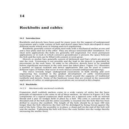 Rock bolt and anchoring