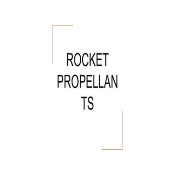 ROCKET PROPULSION and types of rocket propellants.pptx