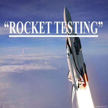 ROCKET TESTING 