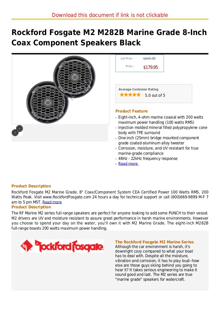 rockford fosgate m282