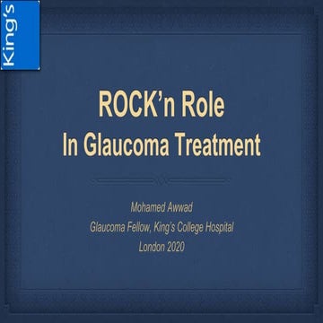 Rock'n roll with glaucoma