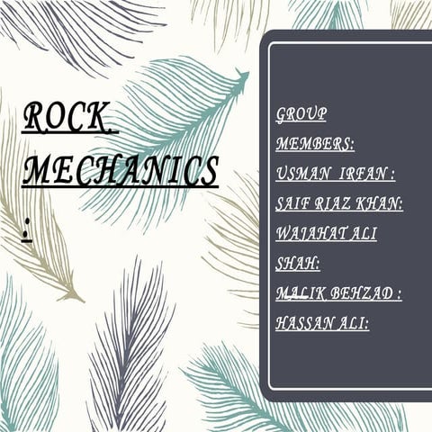 rock mechanics 