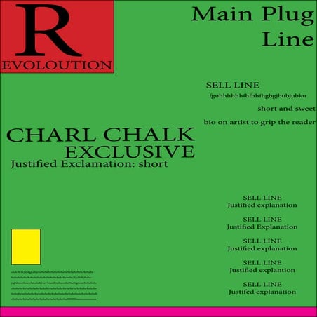 Rock music magazine draft