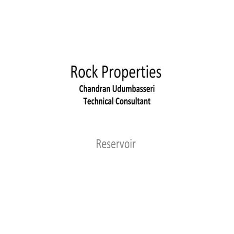 Rock properties