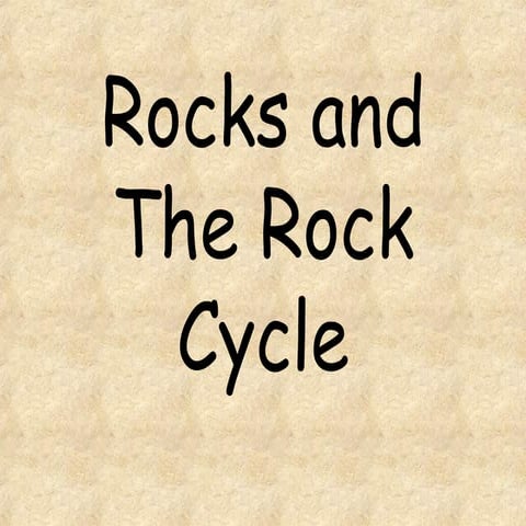 Rocks And  The  Rock  Cycle