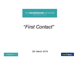 Rock Salt with Hugh Vivian for the TBN Network talk - March 2019