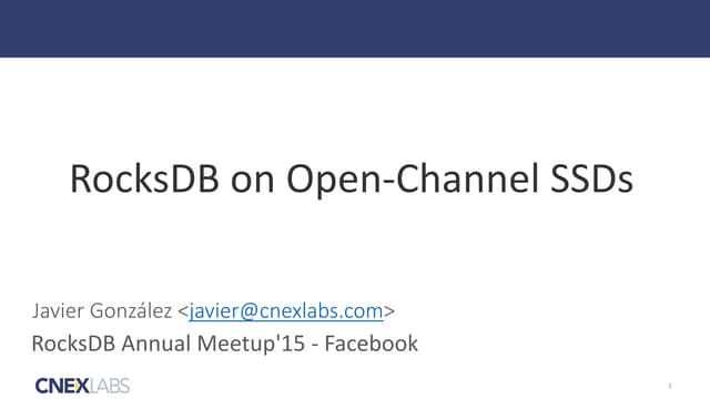 RocksDB meetup