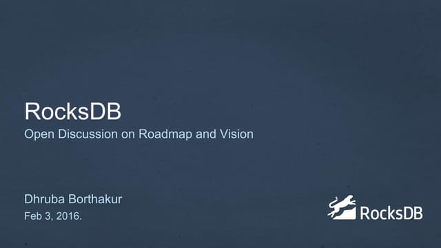 The Hive Think Tank:  Rocking the Database World with RocksDB