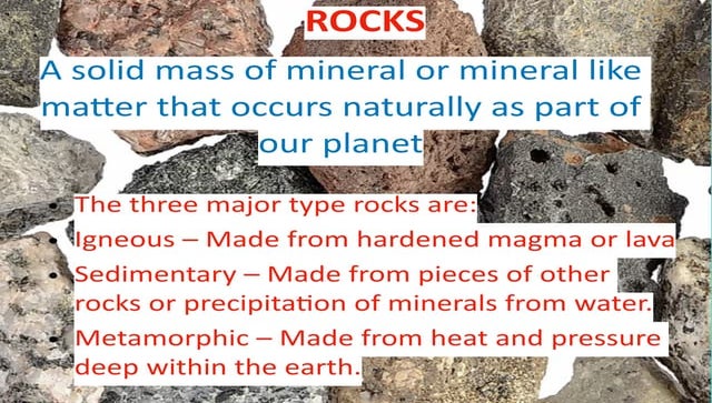 3 Types Of Rocks