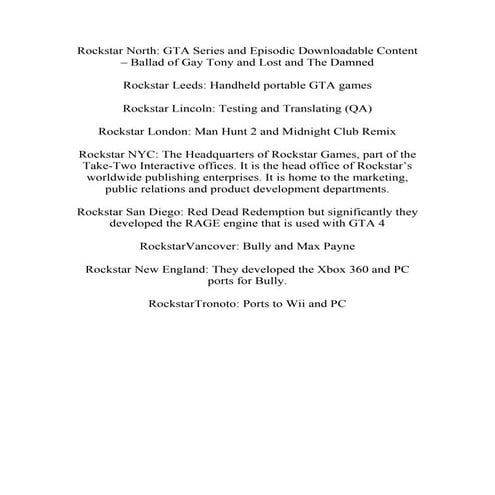 Rockstar | PDF
