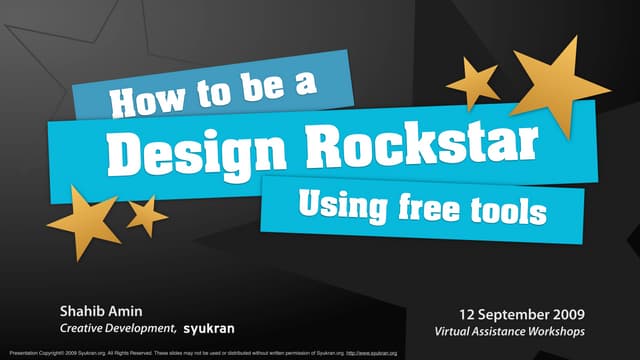 How to become a design Rockstar