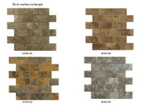 Rock surface rectangle design of ACP Mosaic