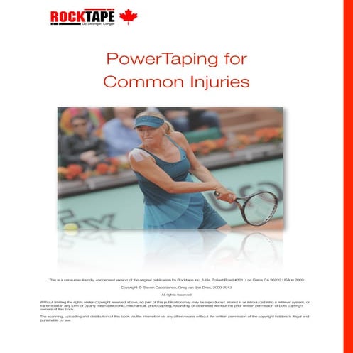 Rock tape   powertaping for common injuries