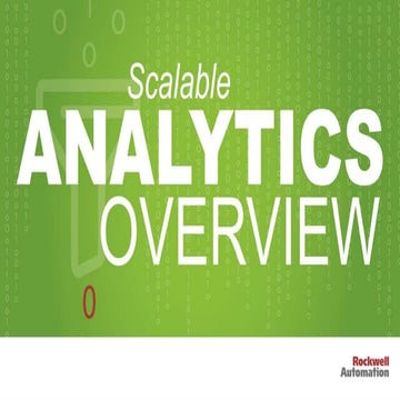 Scalable Analytics Overview