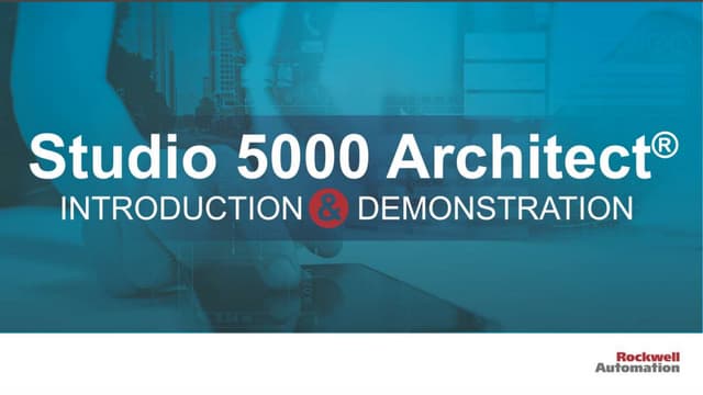 Studio 5000® Application Code Manager: Introduction and Demonstration ...