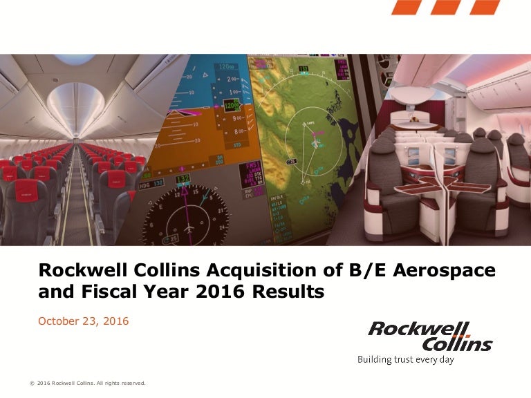 Rockwell collins be aerospace presentation