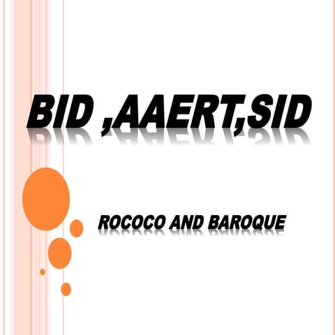 Rococo And Baroque Pptx