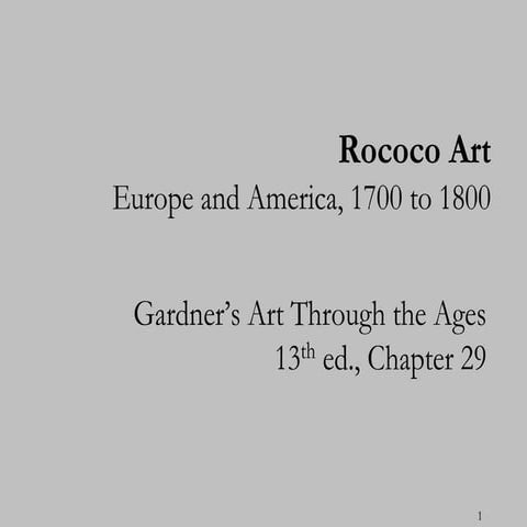 Rococo art