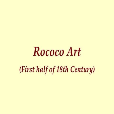 Rococo art