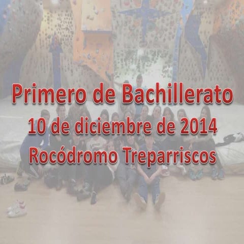 Rocodromo 1º bachiller
