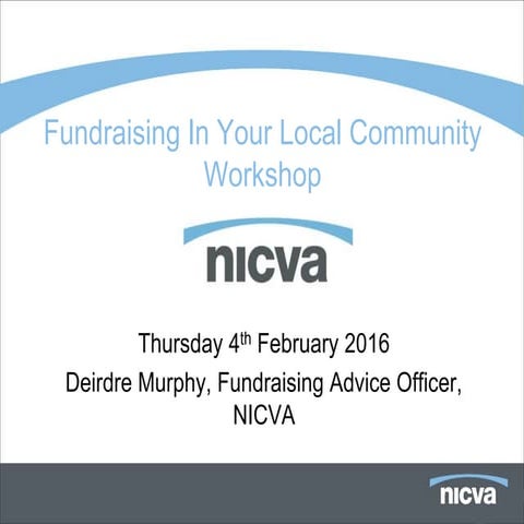 Fundraising in your local community