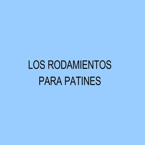 Rodamientos