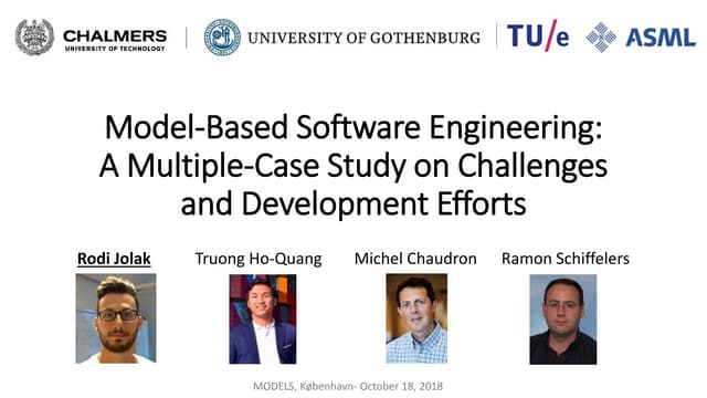 Model-Based Software Engineering: A Multiple-Case Study on Challenges