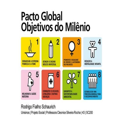 Pacto Global   Objetivos Do Milenio