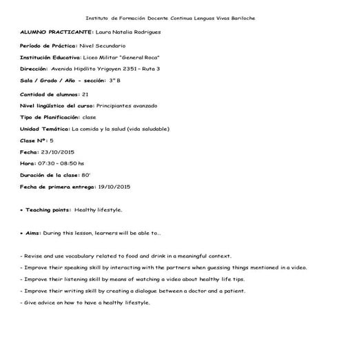 Rodrigues -  TPD - Tercer Período - Planificación 5