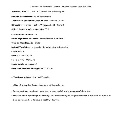 Rodrigues -  TPD - Tercer Período - Planificación 6