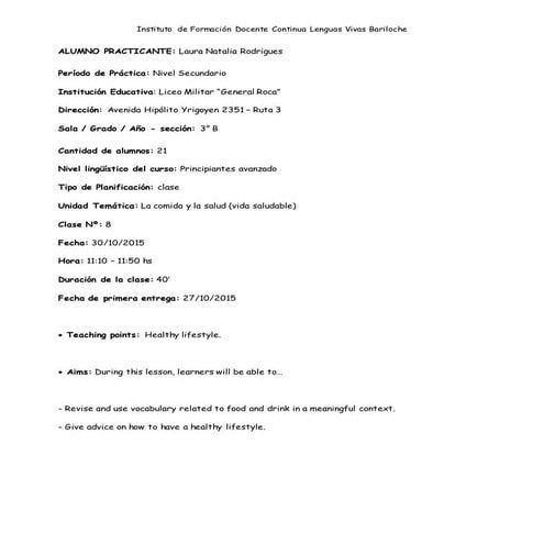 Rodrigues - TPD - Tercer Período - Planificación 8