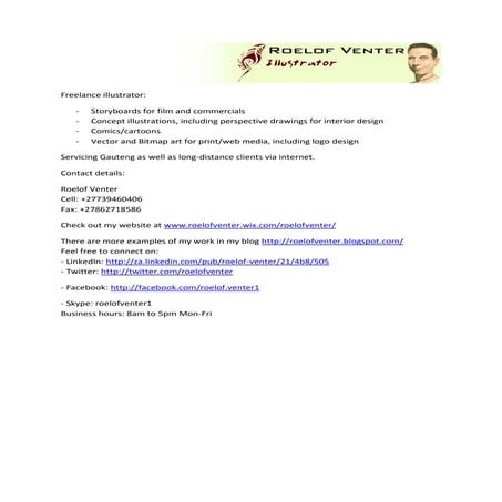Roelof venter illustrator