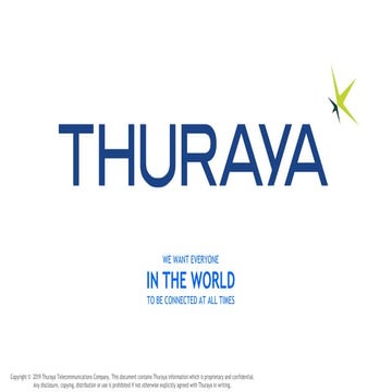 Roen Menezes Regional Director Thuraya IAD Summit 2019