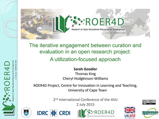 The iterative engagement between curation and evaluation in an open research ...