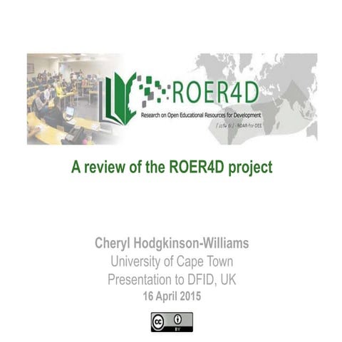 ROER4D presentation to DFID