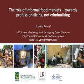 The role of informal food markets—T...