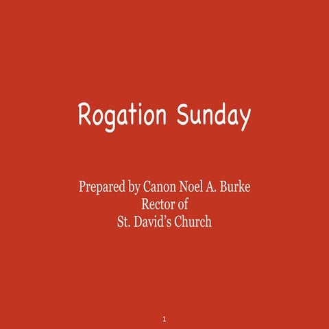 Rogation sunday