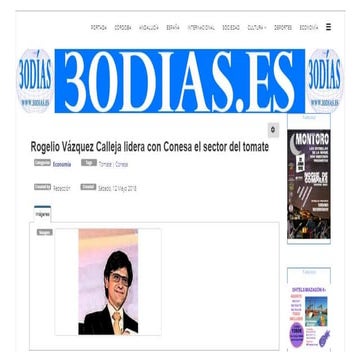 Rogelio Vázquez Calleja lidera con Conesa el sector del tomate | PDF