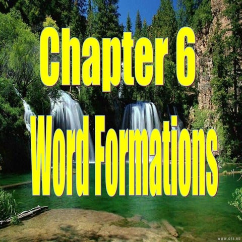 word formations in english today and tomorrow