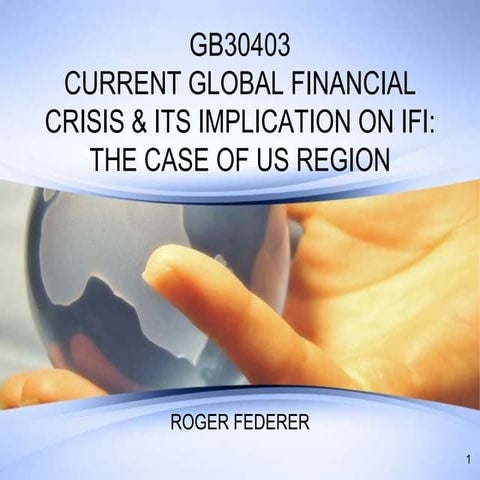 Case Study on Financial crisis of 2007 Case-Study | PDF