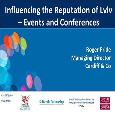 Roger Pride, Branding of Destinations