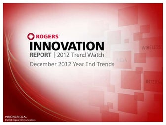 Rogers Innovation Report: 2012 trend watch