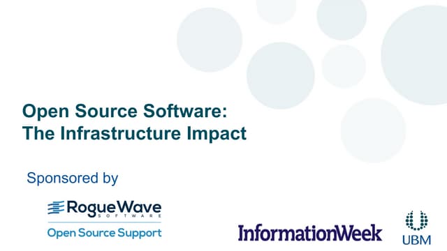 Open source software: The infrastructure impact