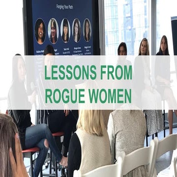 Rogue Women Lessons