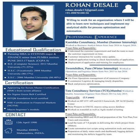 Rohan resume 